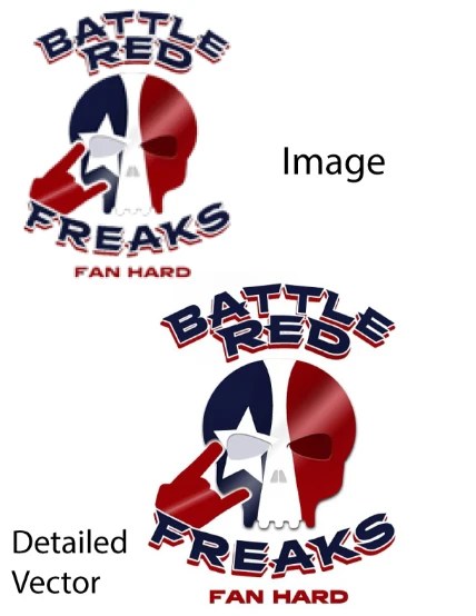detailed vector logo design tracing for apparel and merchandise in Houston, Dallas, Chicago, Sydney, and Toronto